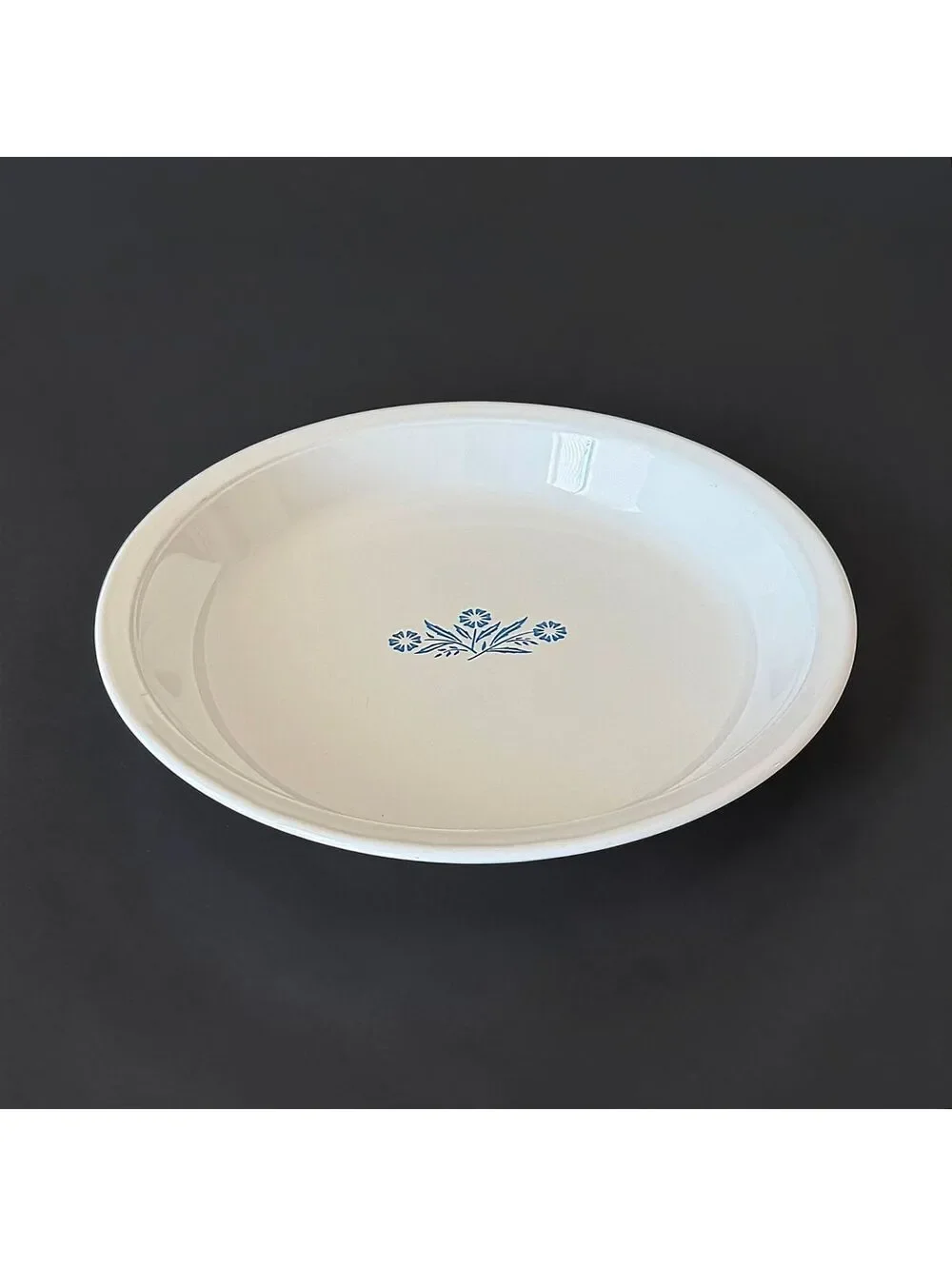Vintage Corning Ware Blue Cornflower P-309 9 Inch Pyroceram Pie Plate USA